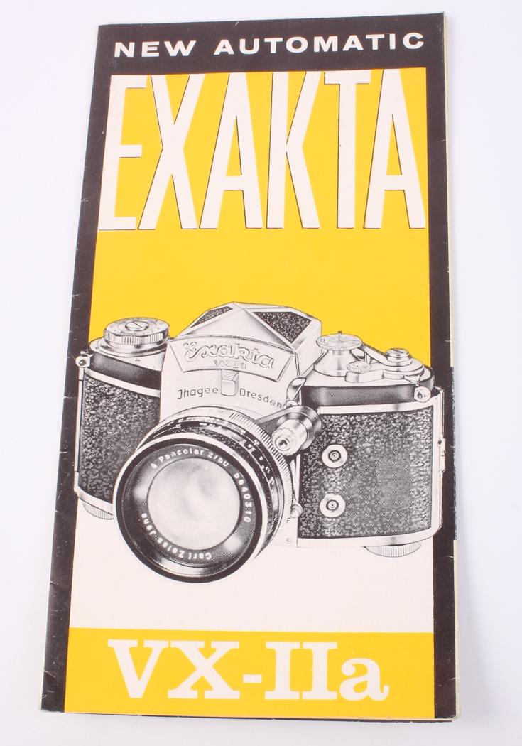 Instructional Manual For Exakta Vx-iia, Vintage Original