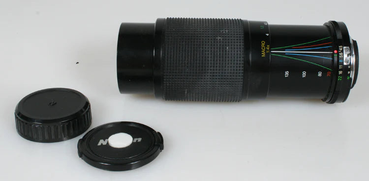70-210MM F4.5-5.6 VIVITAR LENS FOR NIKON AIS WITH FRONT AND BACK CAPS