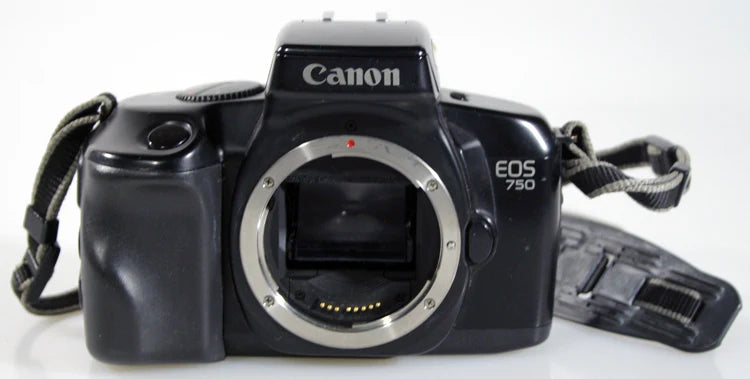 Vintage Canon EOS 750 Body for Parts or Repair - No Lens, Shutter Issue, Dust Viewfinder