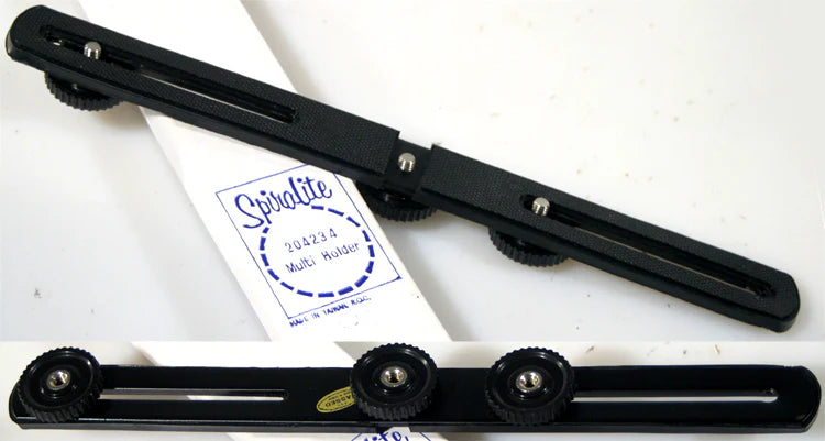 Vintage Dual-Camera Bracket Mount - Holds 2 Cameras at Once, 1/4-20 Tripod Threads, Solid Metal