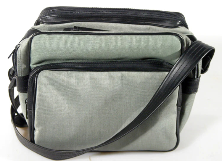 Compact Gadget Bag - Greenish Gray Tech Organizer Pouch for Cables, Chargers, USB Drives | Travel, Laptop & Camera Gear