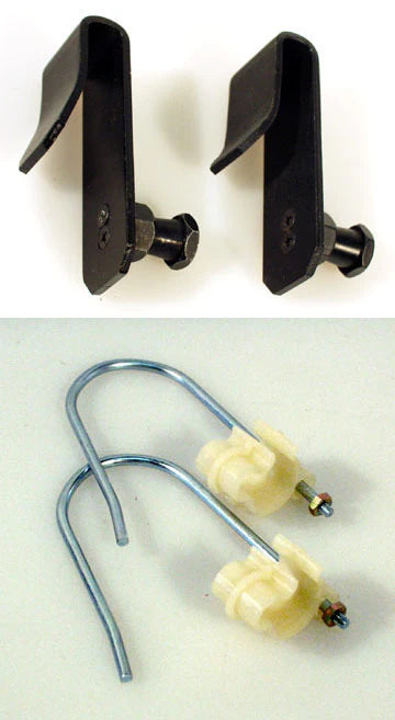 2 Narrow U-Hooks + 2 Cable Hooks for Cable Management - New in Packaging, Ideal for Photo Studio, Home Office, Workshop
