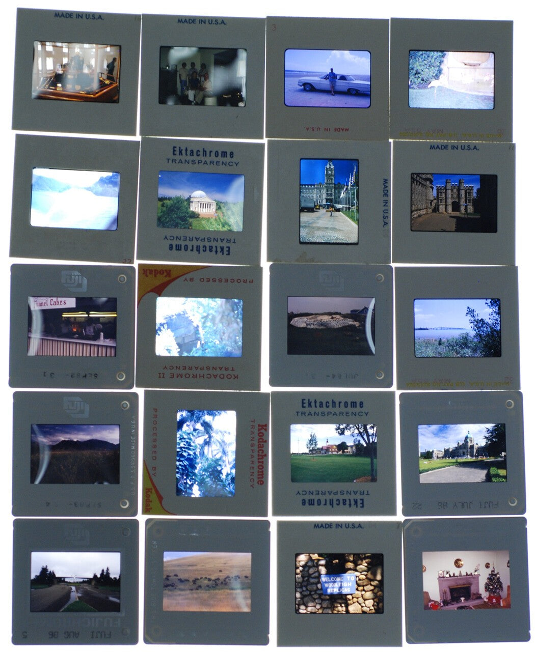 Vintage 300 Color Photo Transparency Slides - Americana Family Life, 2x2 Inch,