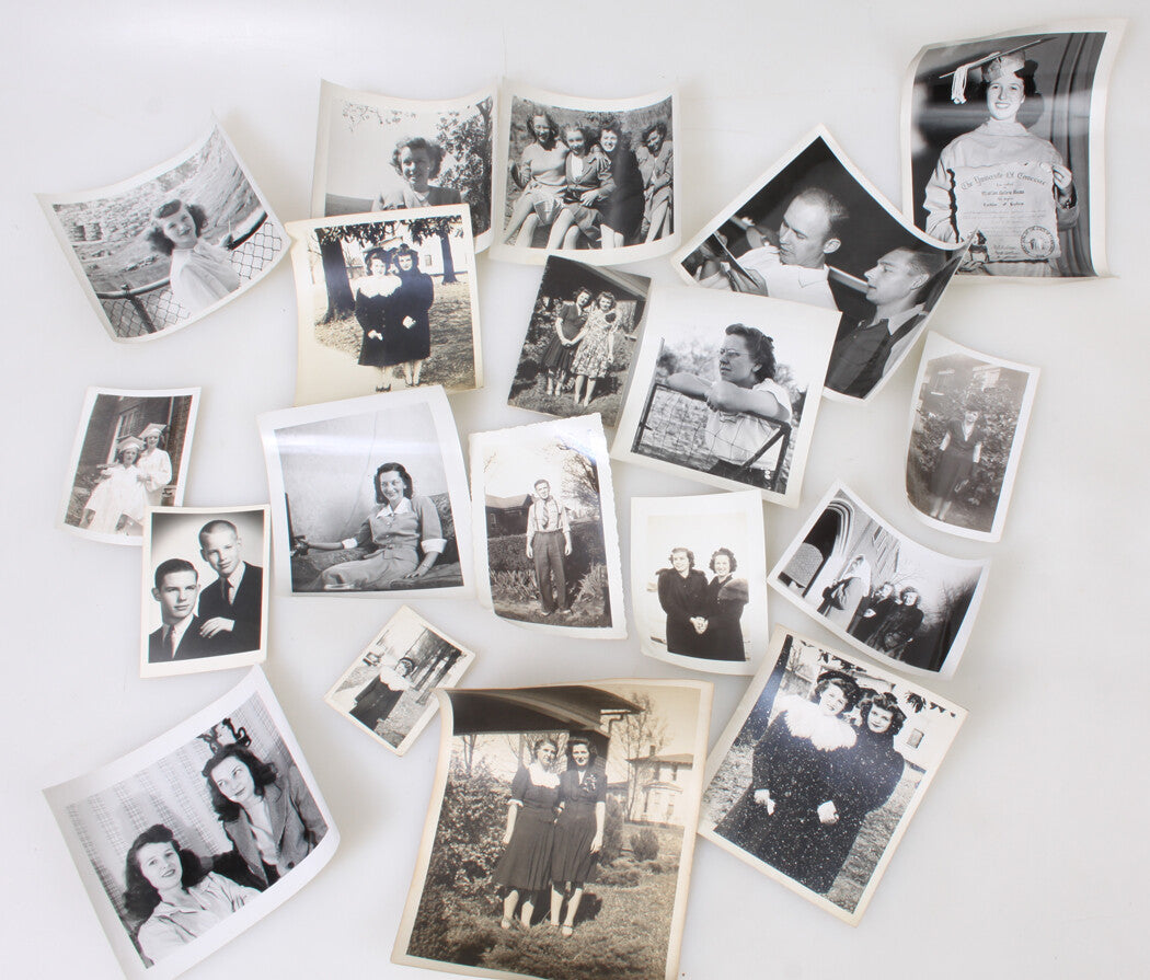 COLLAGE GRADUATION, MIDDLE AMERICA LIFE. 20 SET, 1940-50.