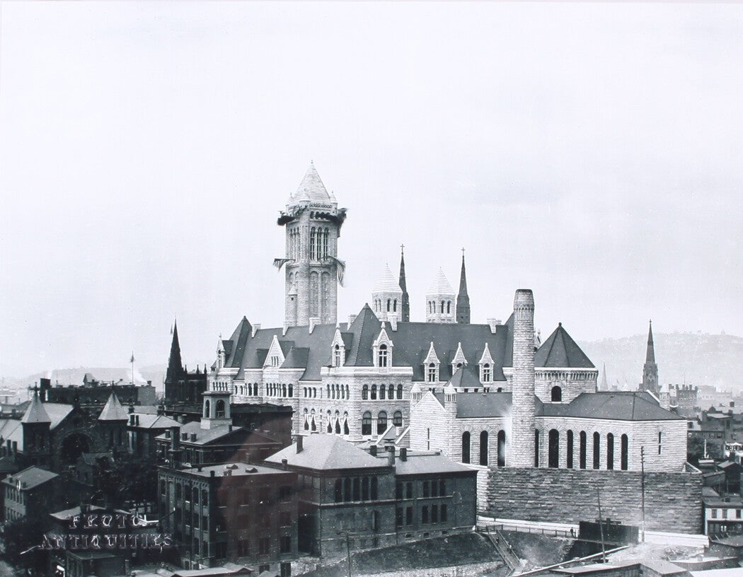 Vintage Pittsburgh Allegheny County Courthouse Photo - B&W Richardson