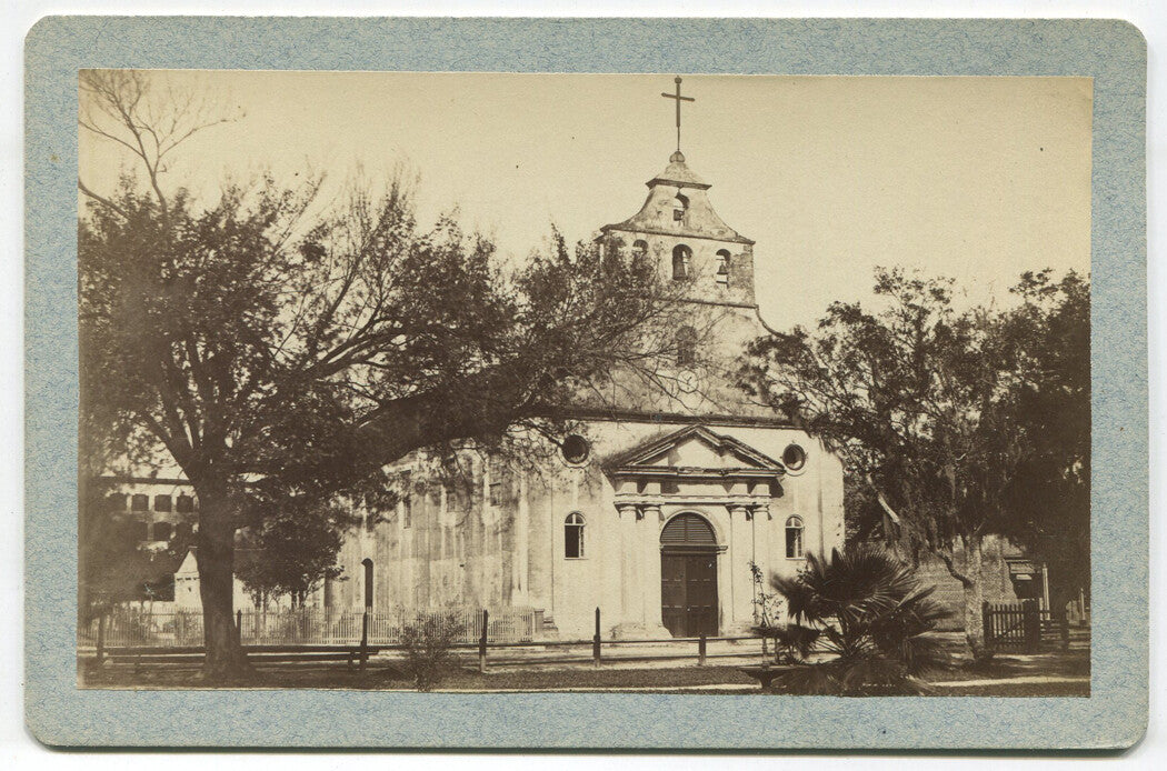 SPANISH FORT AND CATHEDRAL, ST AUGUSTINE, FLORIDA. ALBUMEN, 3 SET.