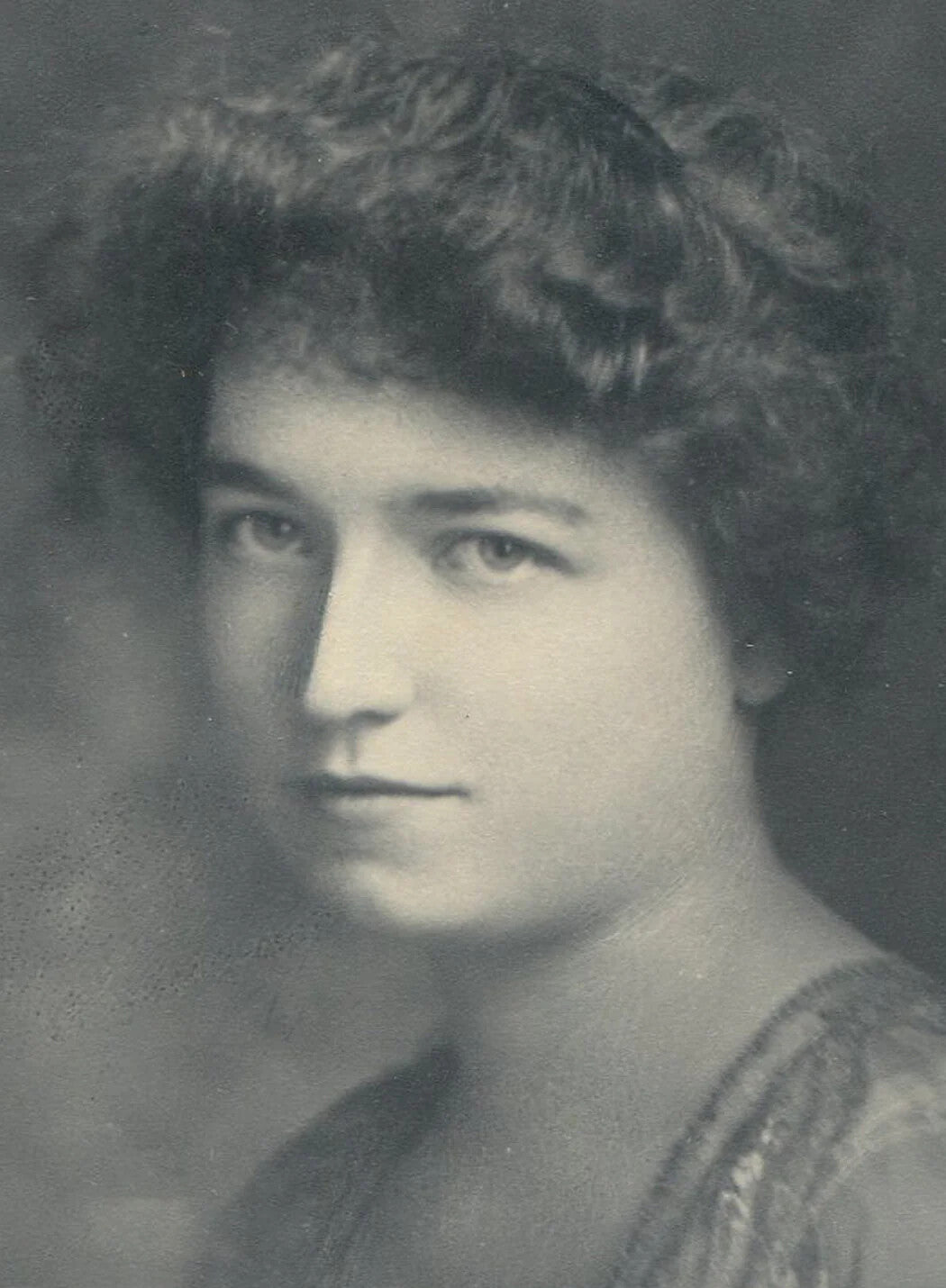 Vintage 1900s Silver Print Portrait 8x10 Studio Photo of Beautiful Woman