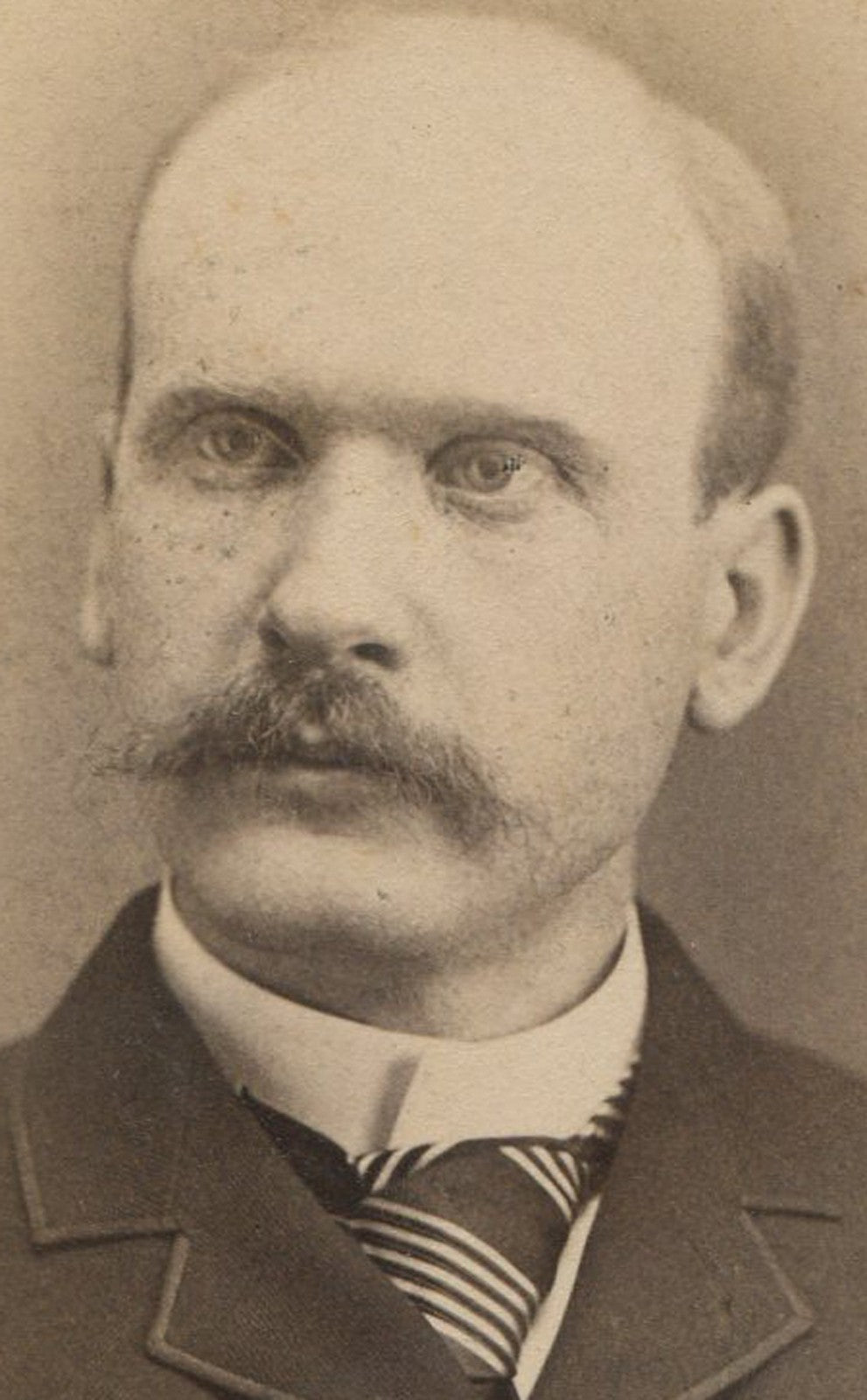 Vintage Cabinet Card Portrait: Bank Owner Embezzler, Easthampton MA - Original