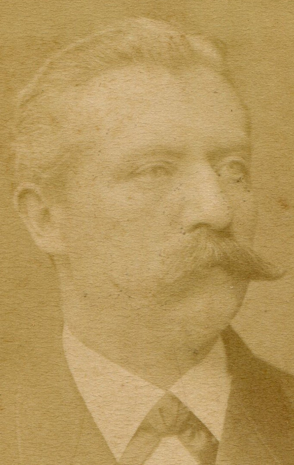 MAN WITH VERY AGGRESSIVE MUSTACHE. CDV. STOCKHOLM, SWEDEN.