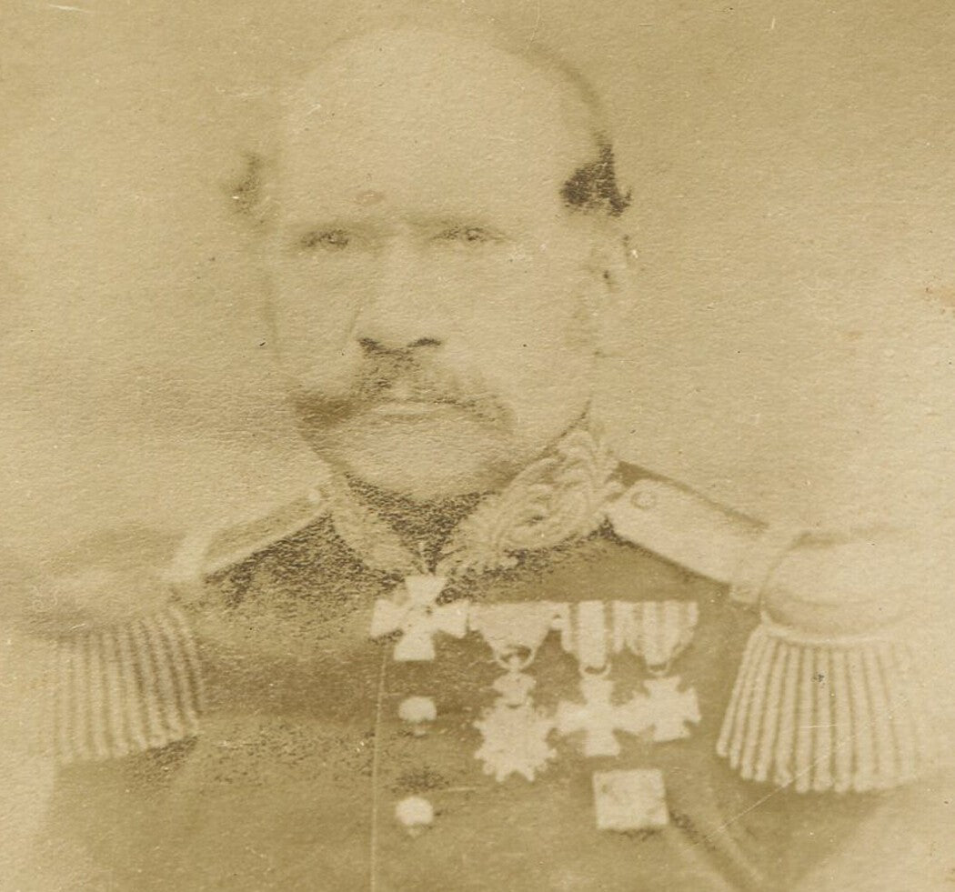Vintage 1900 Military Portrait - Original 6x4 Silver Print, Historical Photo,