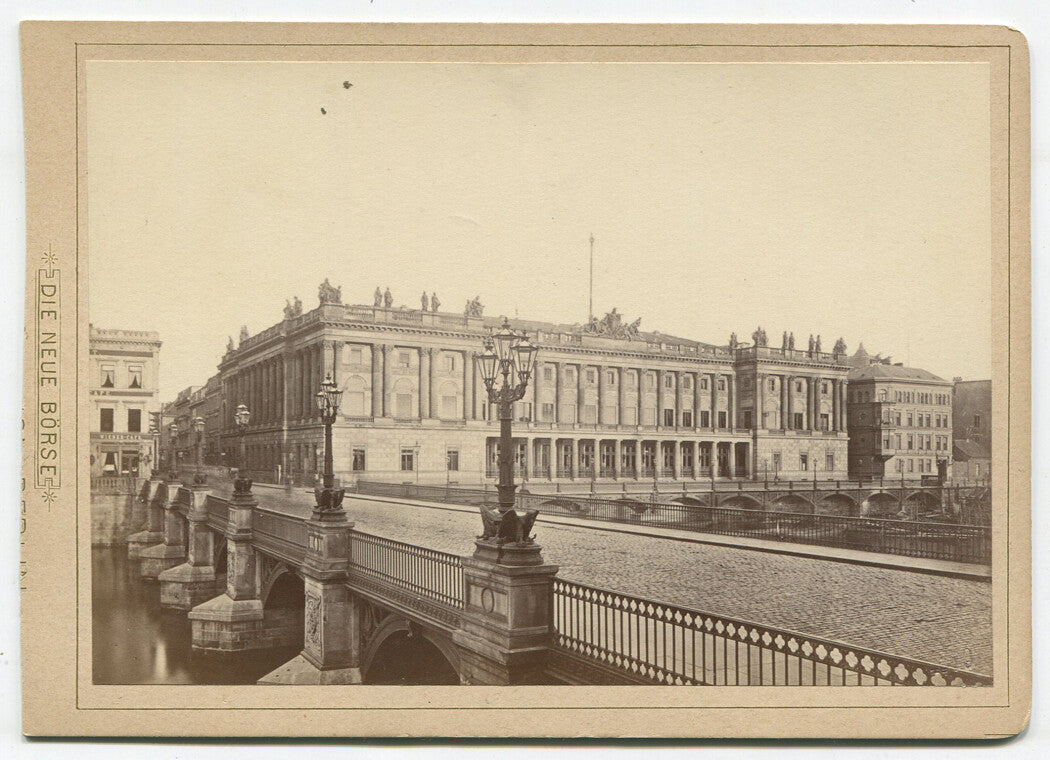 HISTORIC ARCHITECTURE, BERLIN, GERMANY. CABINET CARD.