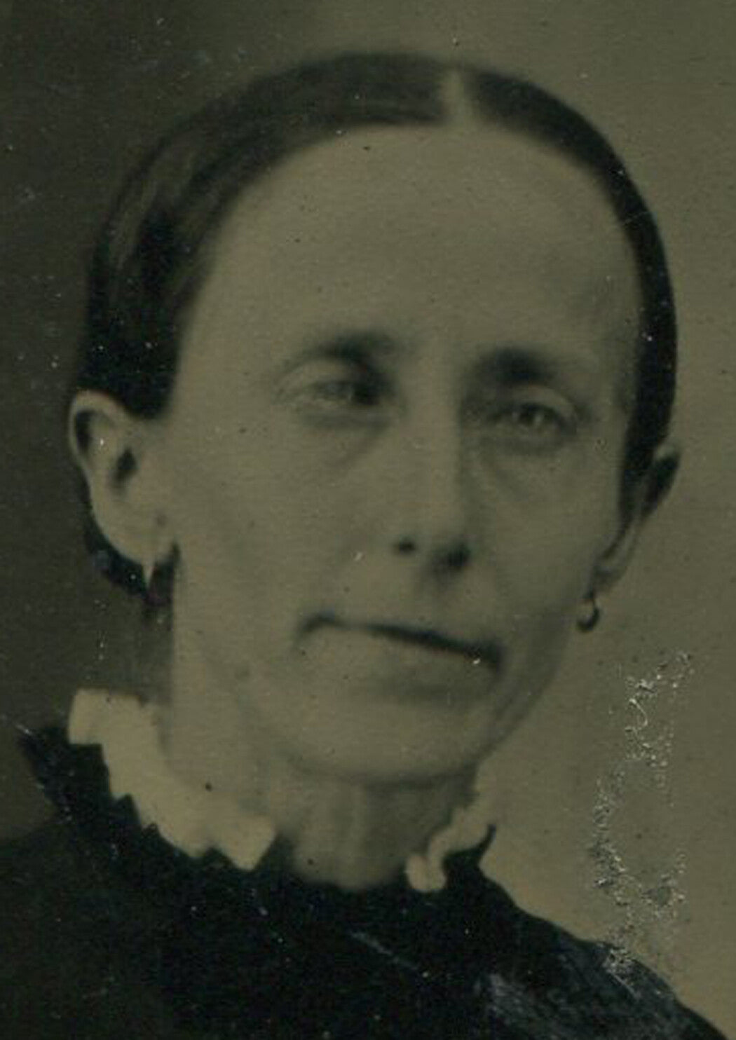 NOSFERATU IN DRAG. TINTYPE, PERIOD PAPER MAT.