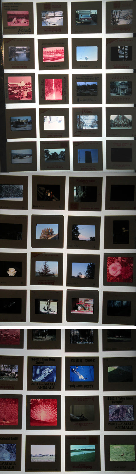 MISC KODACHROME, EKTACHROME SLIDES, AMERICANA. 700 SLIDES.