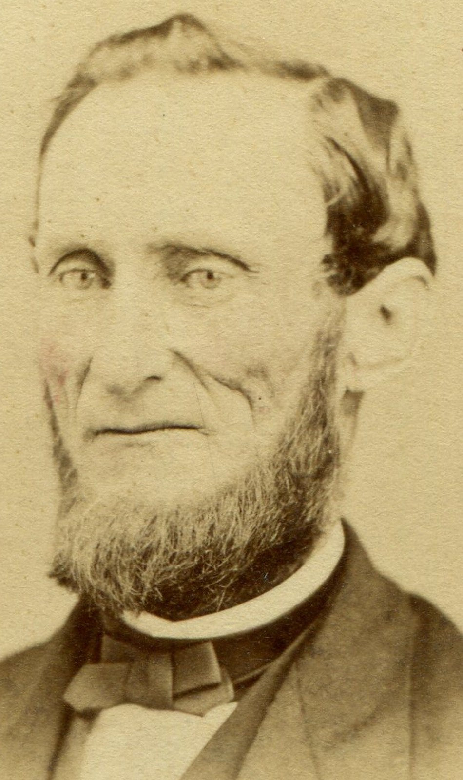 MAN, STRONG RESEMBLANCE TO THE DEVIL. TINTED CDV. HARRISBURG, PA.