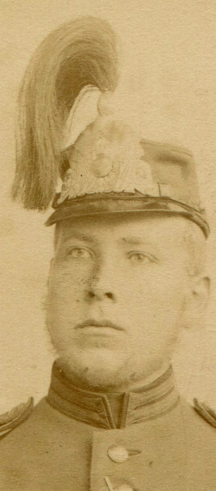 GUSTAF DAHLSTROM IN MILITARY UNIFORM. CDV. STOCKHOLM, SWEDEN.