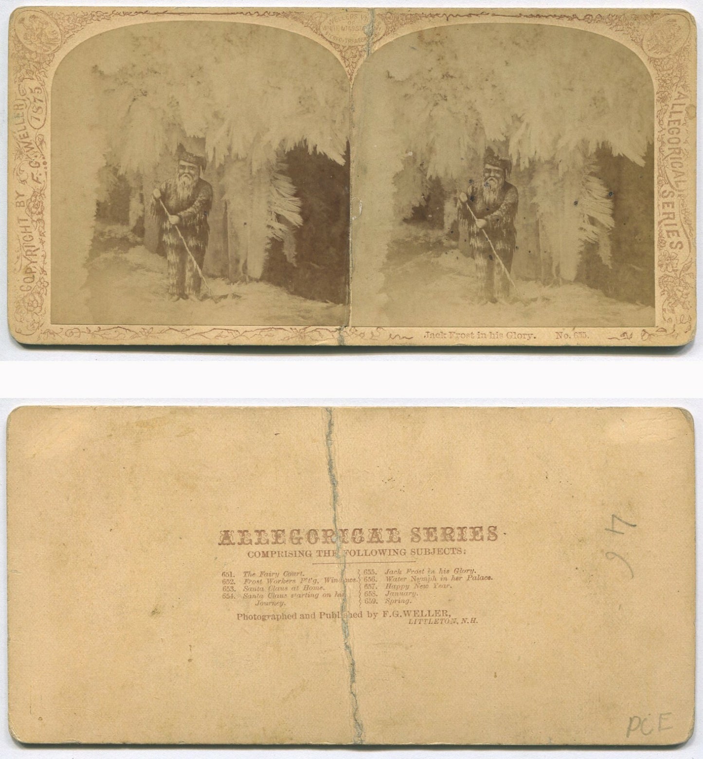 SANTA CLAUS. STEREOVIEW.