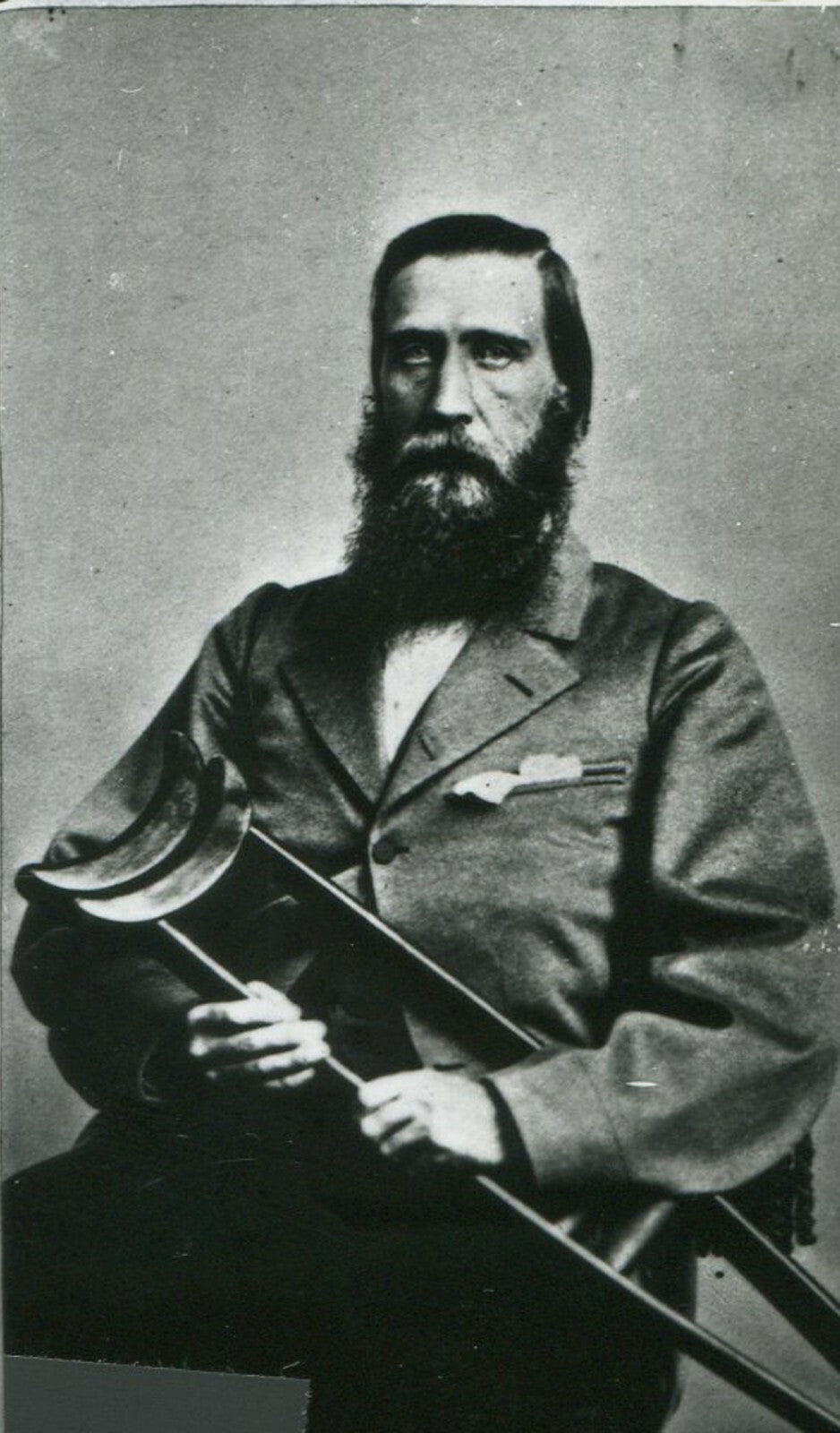 Vintage 8x10 Civil War General John Bell Hood Photo Print (CSA) Reprint,