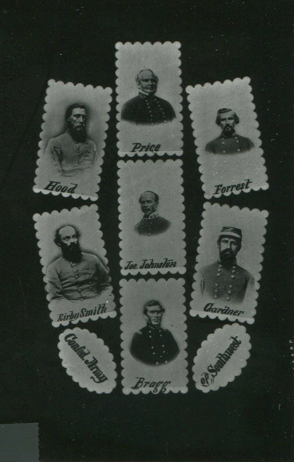 Rare Vintage Civil War Confederate Generals Photo Collection - 8x10