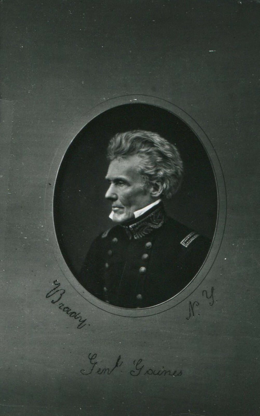 Vintage Civil War General Edmund Pendleton Gaines 8x10 photograph, reprint,