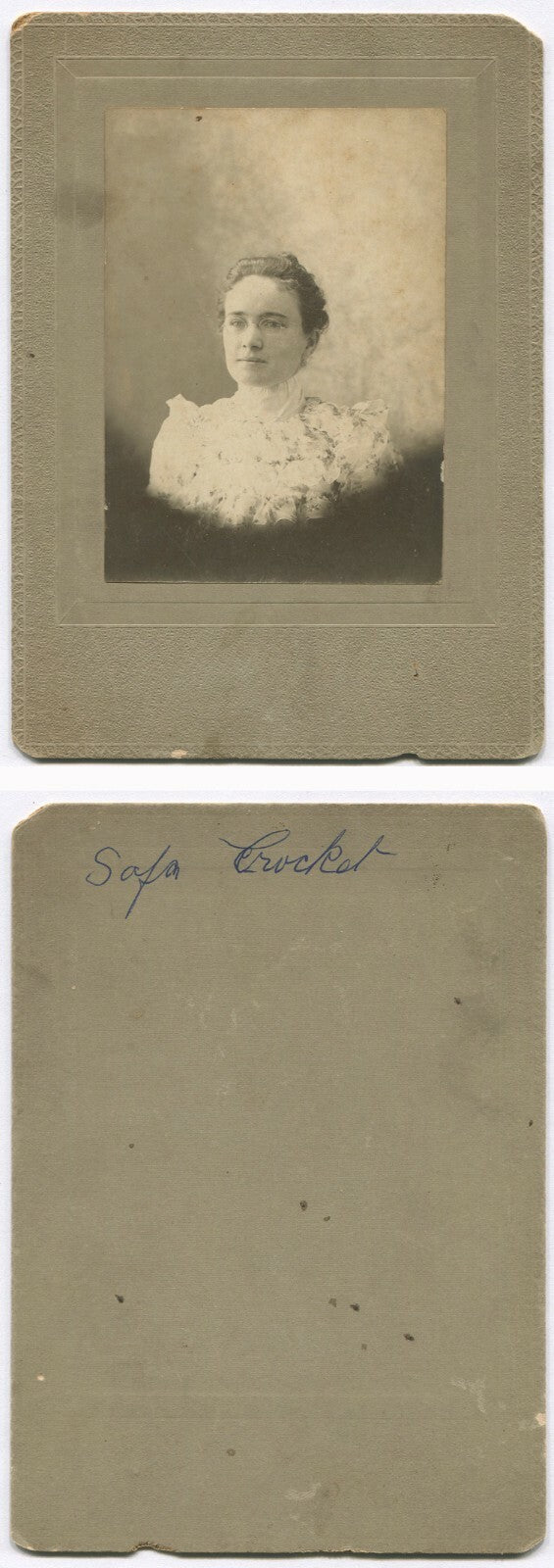 Vintage Cabinet Card Portrait - Stunning Woman in Glasses, Original Early 20th