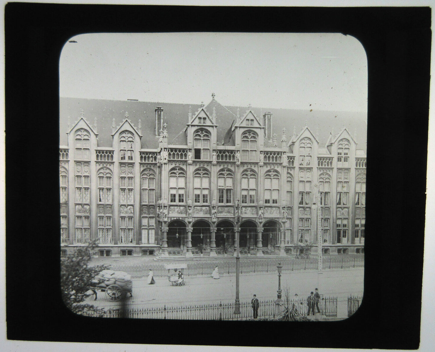 ARCHITECTURE. ORNATE BUILDING. LANTERN SLIDE.