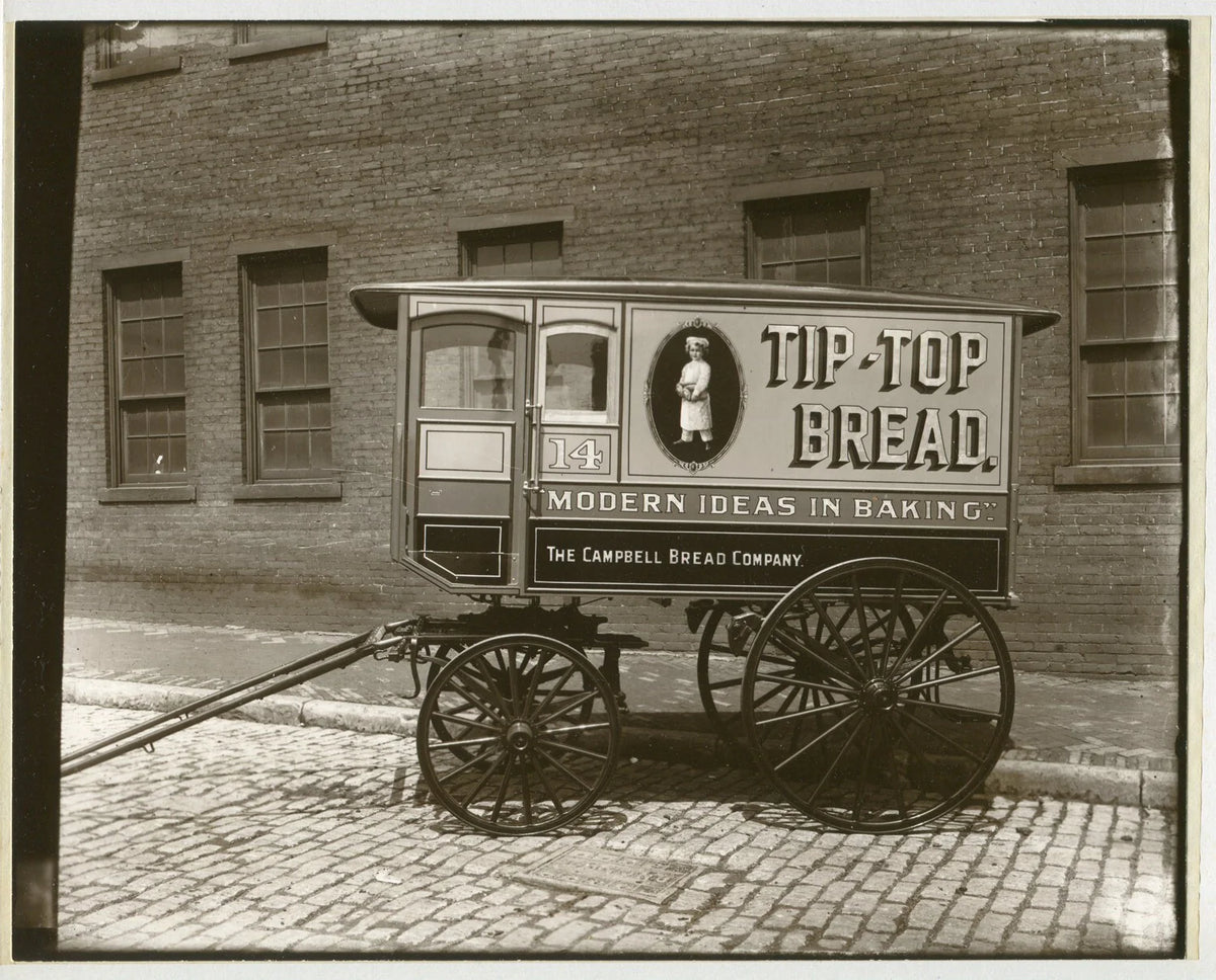 TIP TOP BREAD, COMMERCIAL DELIVERY HORSE DRAWN WAGONS, PITTSBURGH BUSINESSES.