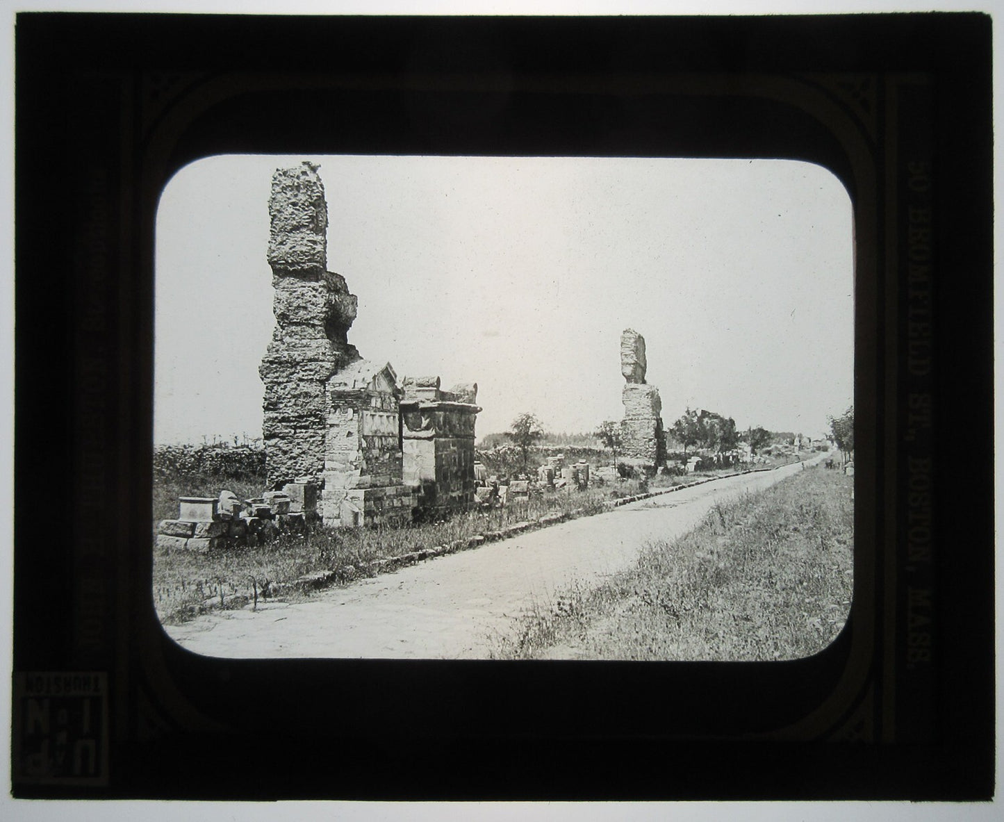 LONG STREET OF ANCIENT RUINS. LANTERN SLIDE.