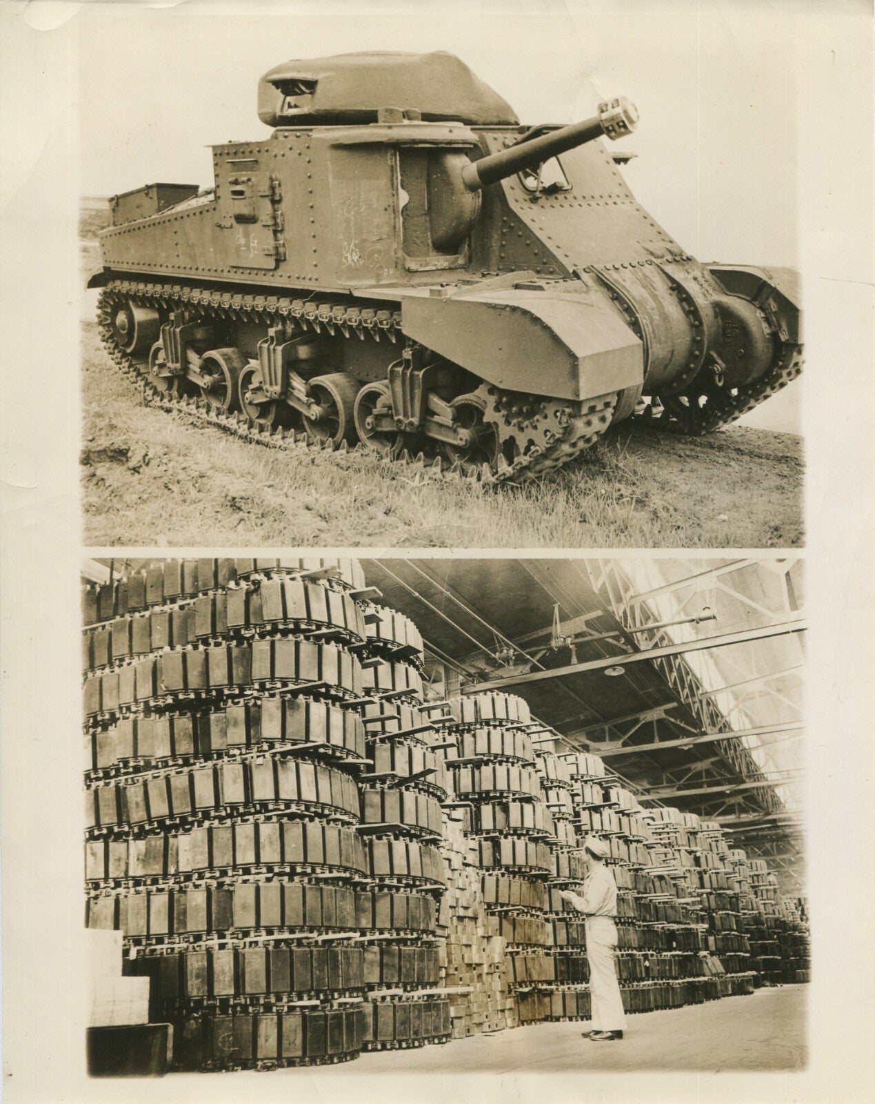M-3 Tank Production, Eddystone PA WWII 8x10 Vintage Photo Reprint - Wall Art &