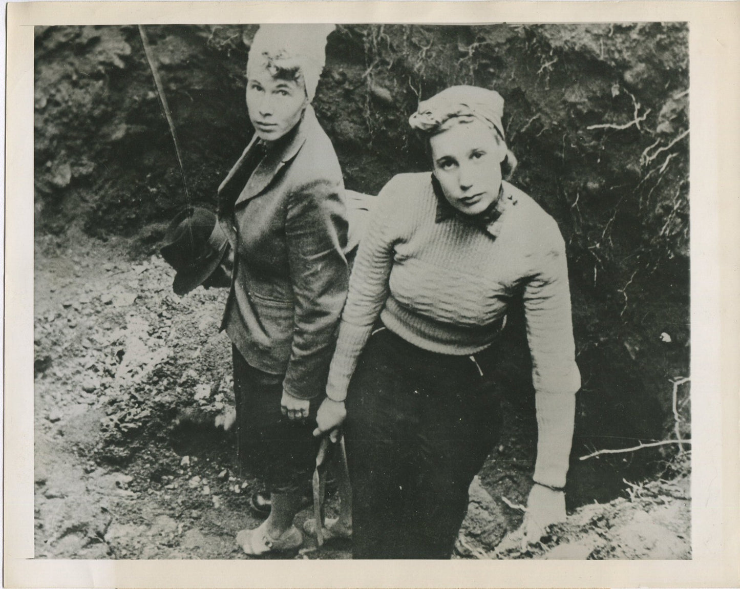 Vintage 8x10 Documentary Photo, Archival Print of Norwegian Collaborators
