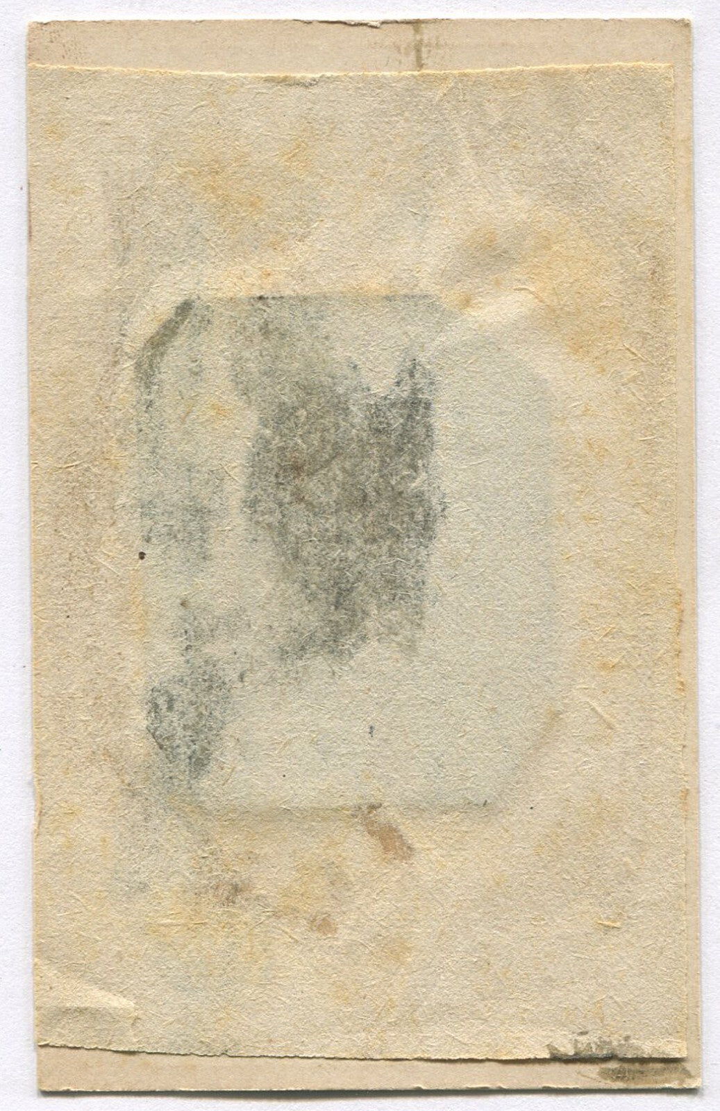 Original Tintype Photo: Old Man in Bow Tie, Period Paper Mat 4.5x2.5 in Vintage