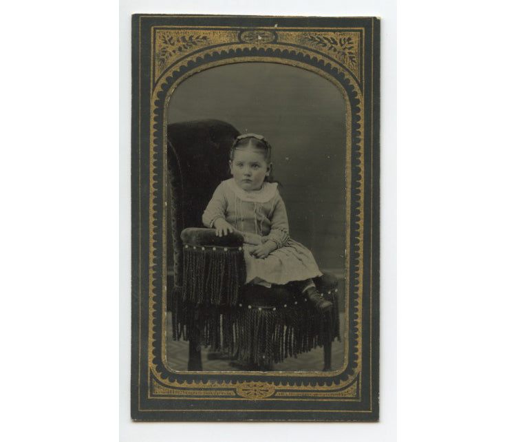 TINTYPE STUDIO PORTRAIT - CUTE LITTLE GIRL