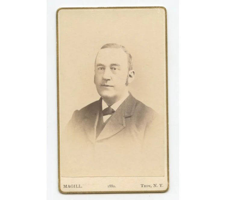 CDV PORTRAIT DISTINGUISHED MAN FROM TROY, NY, BY MAGILL