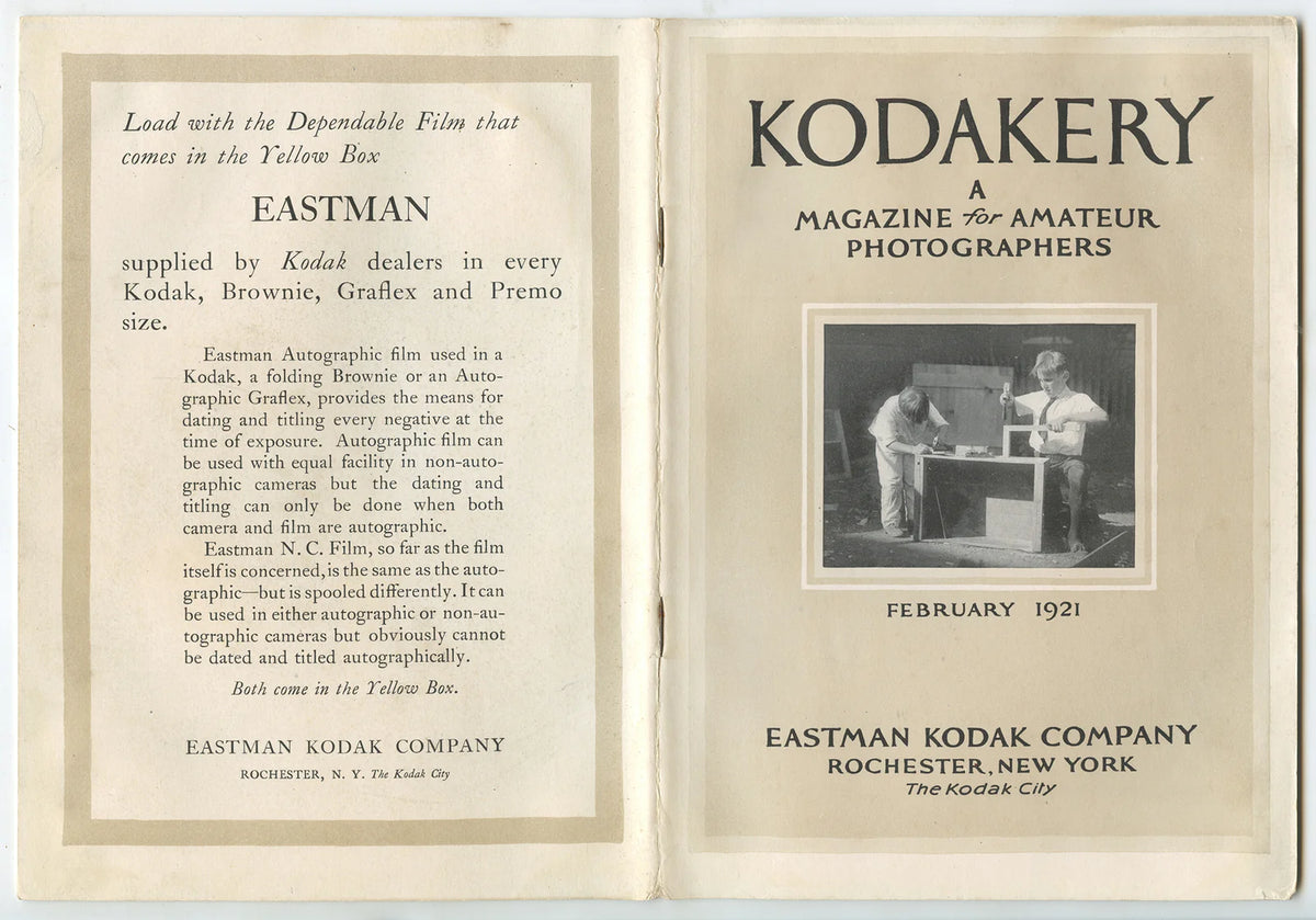 KODAKERY FEB 1921 EDITION VINT MAGAZINE FOR PHOTOGRAPHERS, IMAGES/ARTICLES/ADS