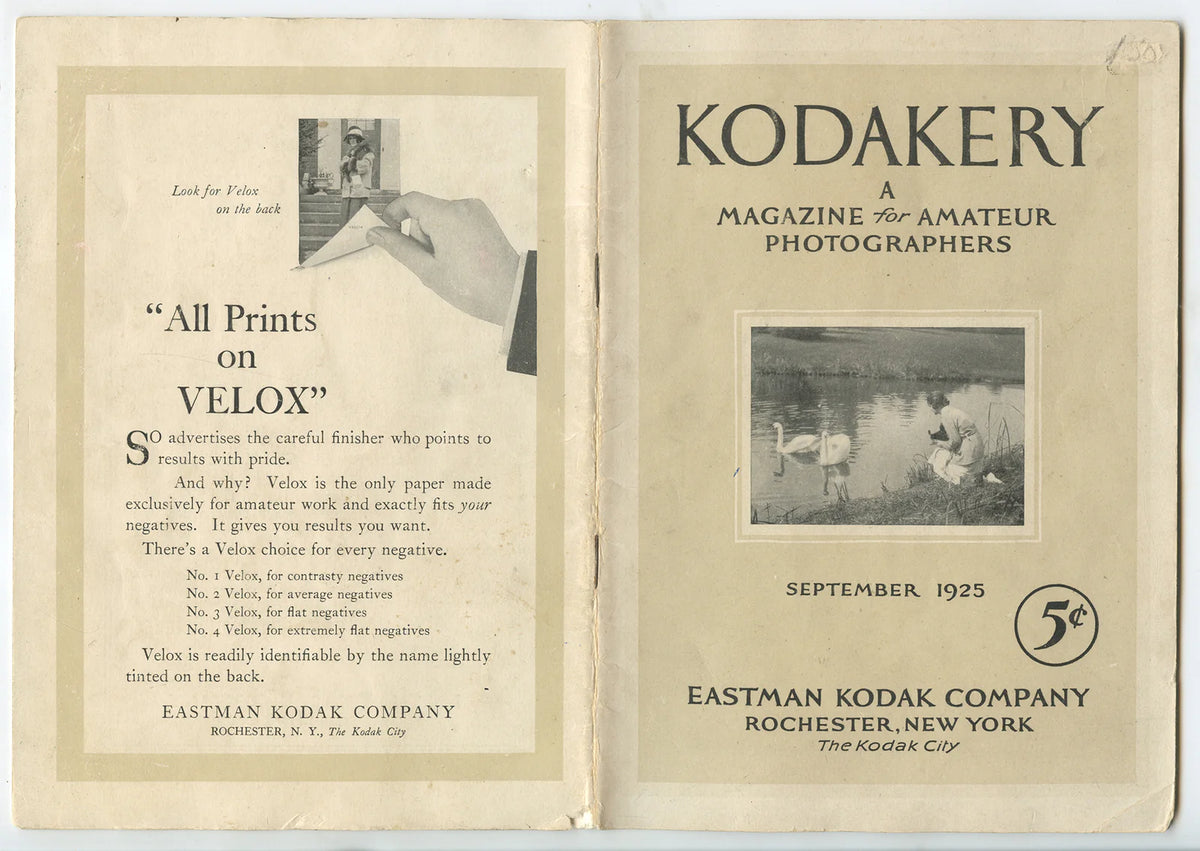KODAKERY SEPT 1925 EDITION VINT MAGAZINE FOR PHOTOGRAPHERS, IMAGES/ARTICLES/ADS