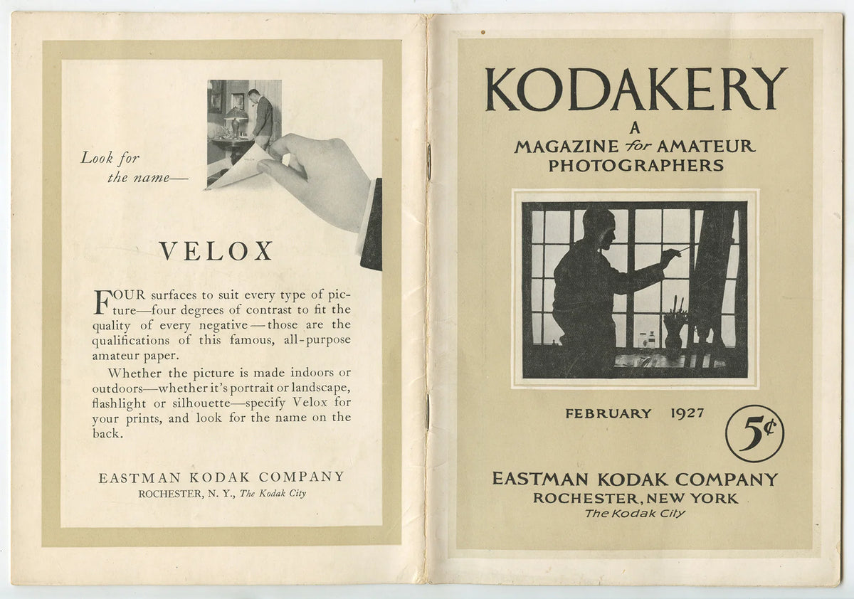 KODAKERY FEB 1927 EDITION VINT MAGAZINE FOR PHOTOGRAPHERS, IMAGES/ARTICLES/ADS