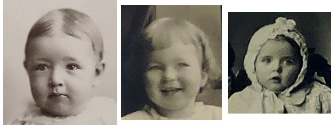 LOT OF 3 STUDIO PORTRAITS - CHILDREN, CUTE, 1 SMILING FROM PITTSBURGH