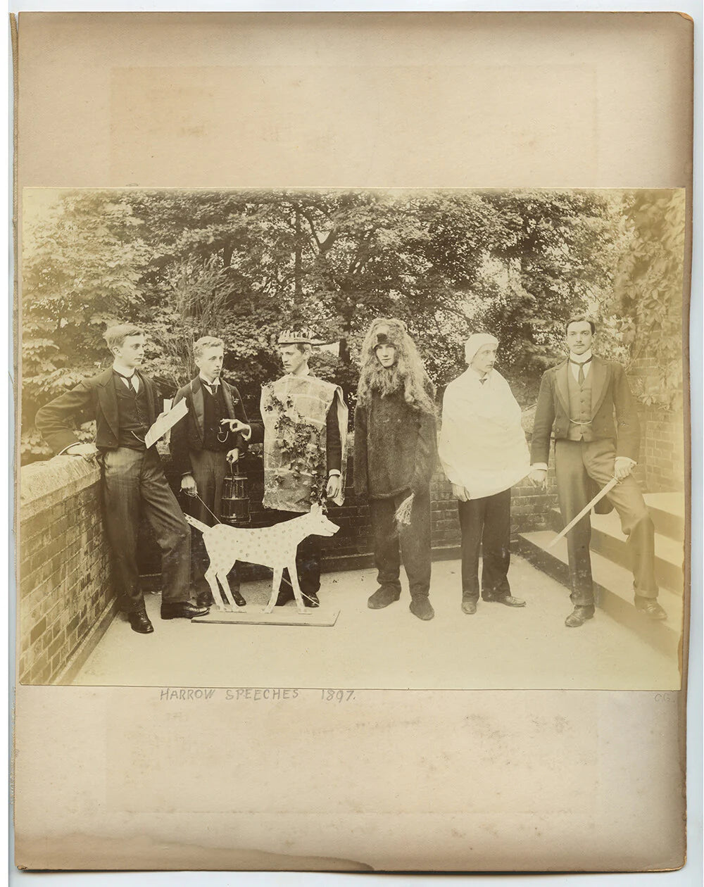 HARROW SPEECHES, GROUP PHOTOS, 1890S ALBUMEN PRINTS