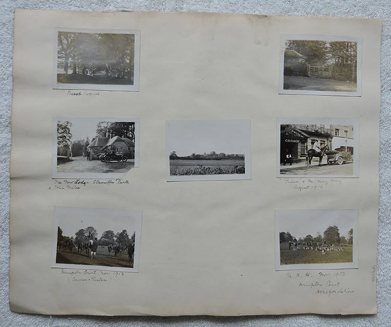 SET OF 7 2X3 HEREFORDSHIRE SNAPSHOT PHOTOS + 8X11 MADONNA AND CHILD