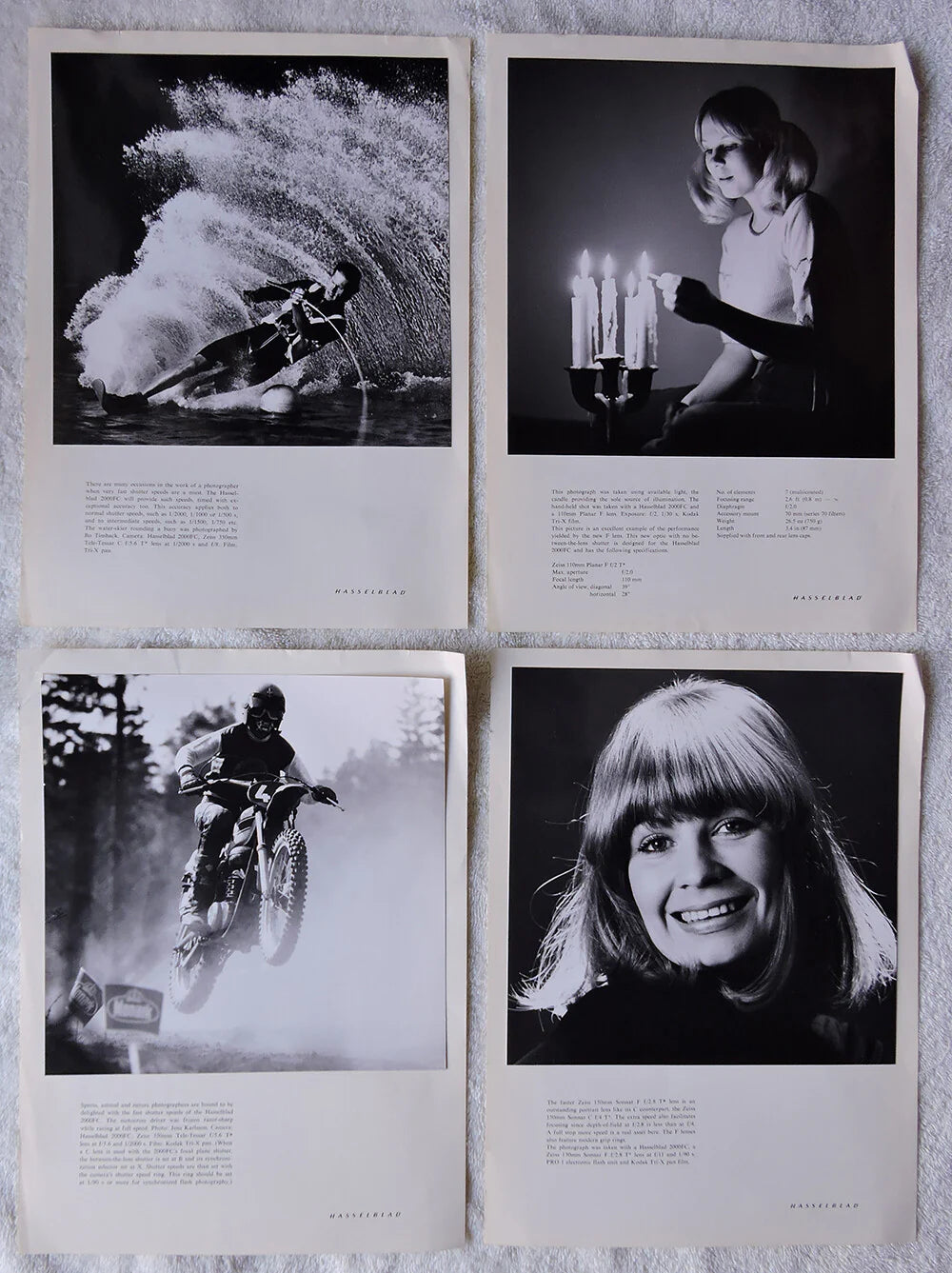 HASSELBLAD REAL VINTAGE B+W PHOTOS TAKEN BY THE COMPANY SET OF 4