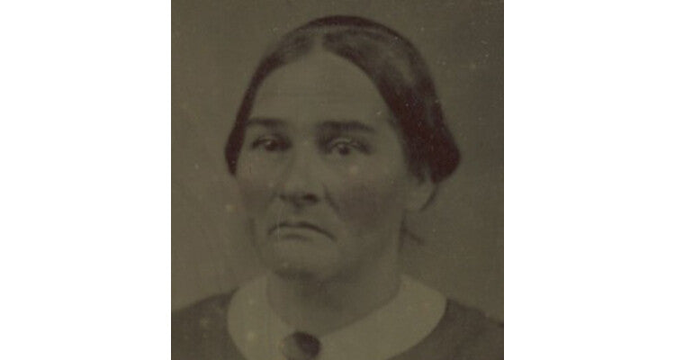 STUDIO PORTRAIT LADY W/ GREAT DRESS, 1/16 PLATE TINTYPE