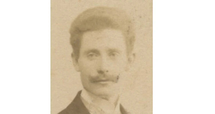 CDV PORTRAIT DAPPERLY DRESSED MAN, BERLIN, GRAPHIC BACK