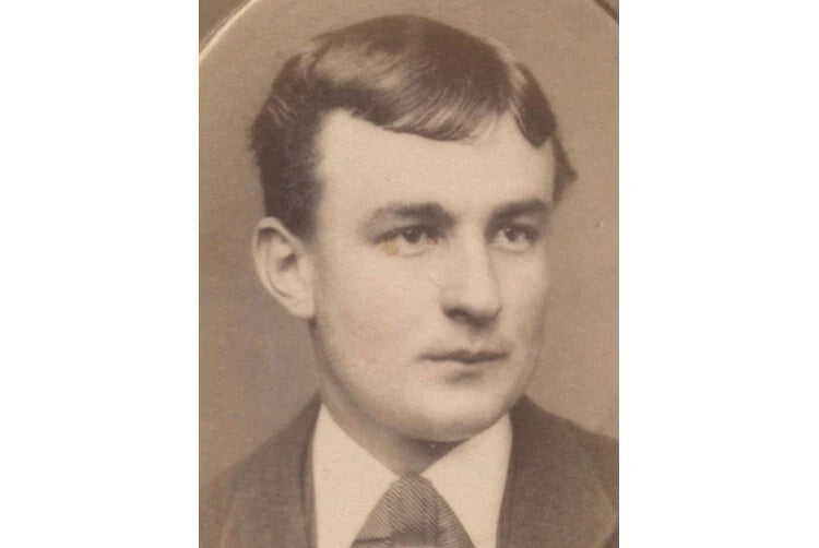 LANCASTER, PA, OVAL EMBOSSED PHOTO, HANDSOME MAN W/ NICE SUIT