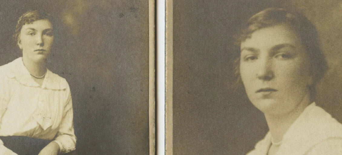 LUDVIKA, SWEDEN, SET OF 2 PHOTOS, LADY NAMED/IDED INGRID PARLINA