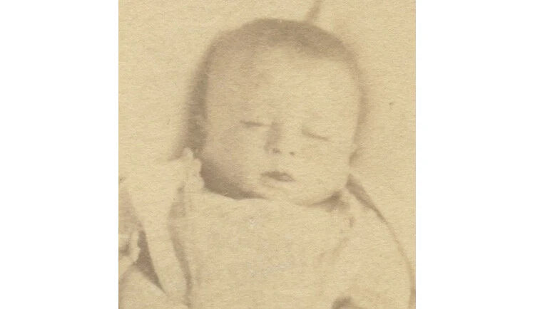 POST MORTEM PHOTO, SUDDEN DEATH OF A CHILD, INFO ON BACK