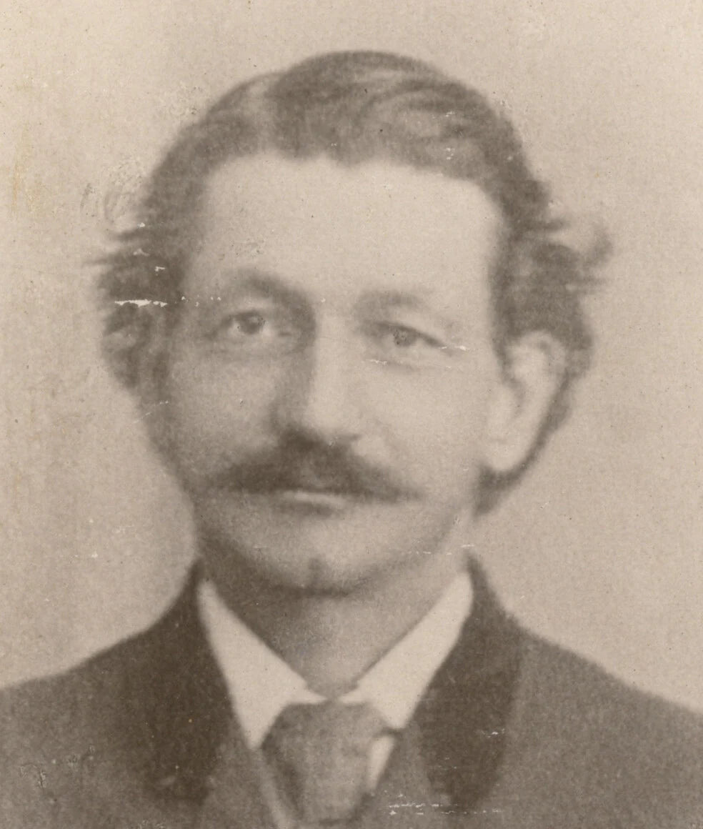 WARE, MASS, PHOTO OF HANDSOME MAN W/ MUSTACHE