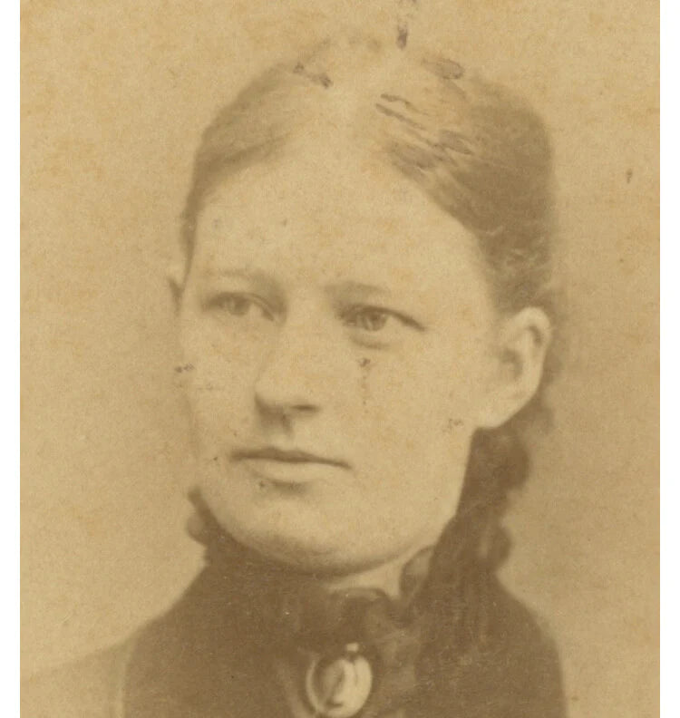 ODENSE, DENMARK, PHOTO OF LADY W/ PRETTY DRESS