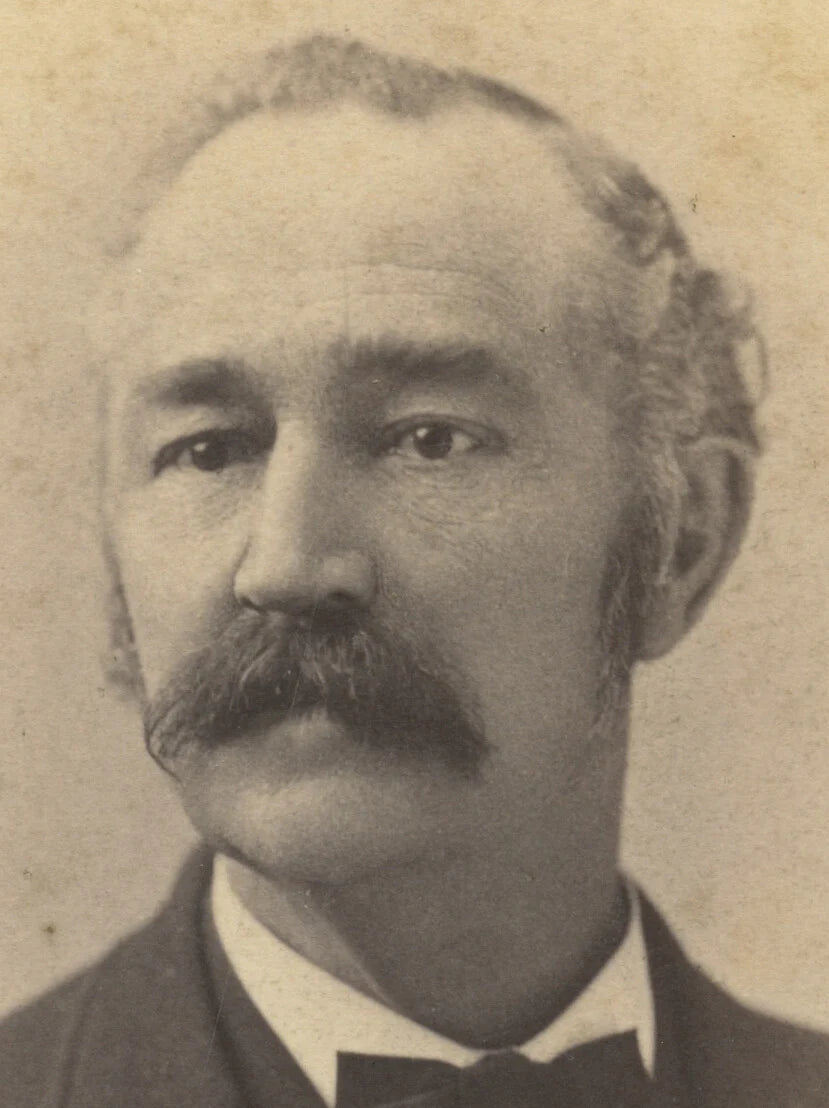NASHUA, NH, PHOTO OLDER MAN W/ NICE SUIT + MUSTACHE
