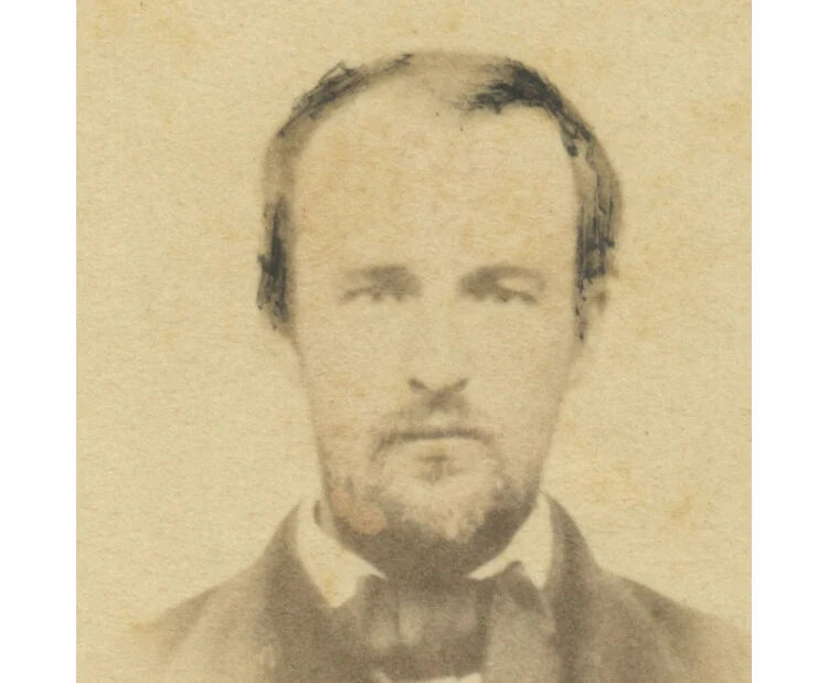 MAN FROM KEESEVILLE, NY, PHOTO, IDED HAROLD WHITE, DIED 1862