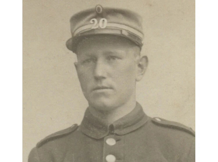 SLAGELSE, DENMARK, STUDIO PHOTO DANISH SOLDIER