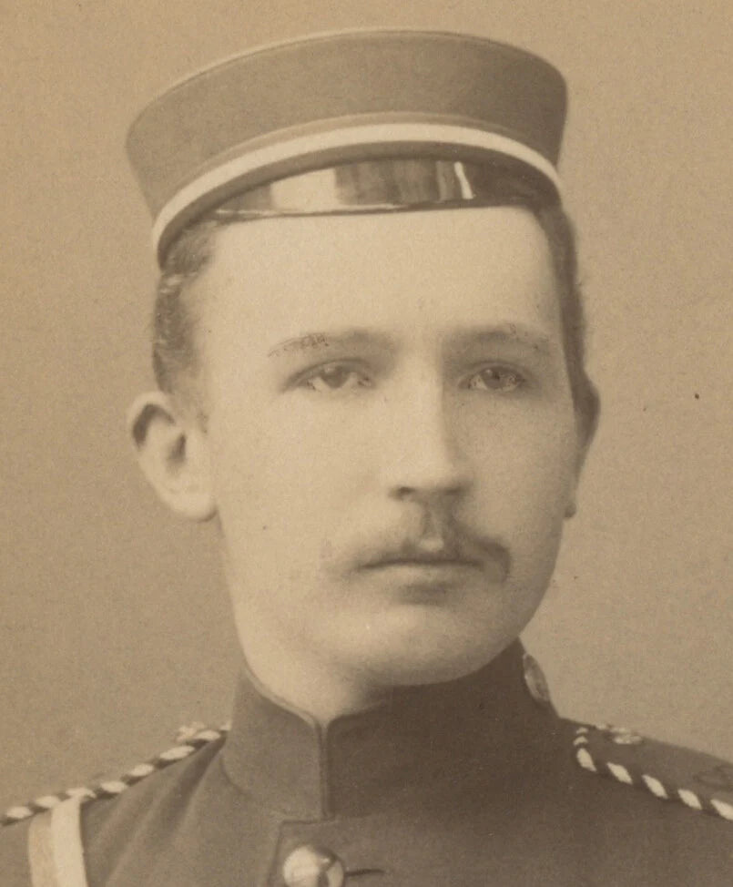 GERMAN IMPERIAL SOLDIER 1800S IDED, PHOTO